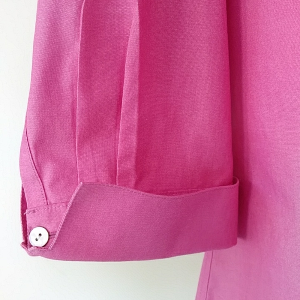 Coldwater Creek Button Up Button Down Blouse L Pi… - image 6